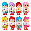 DOYIFUN 8 PCS Lovely Tiny Dolls Keychain, Silicone Princess Mini Doll for Girls, DIY Miniature Dollhouse Kit Decoration Little Dolls Christmas