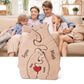 Personalized Wooden Bear Family Puzzle with Names, Custom Puzzles