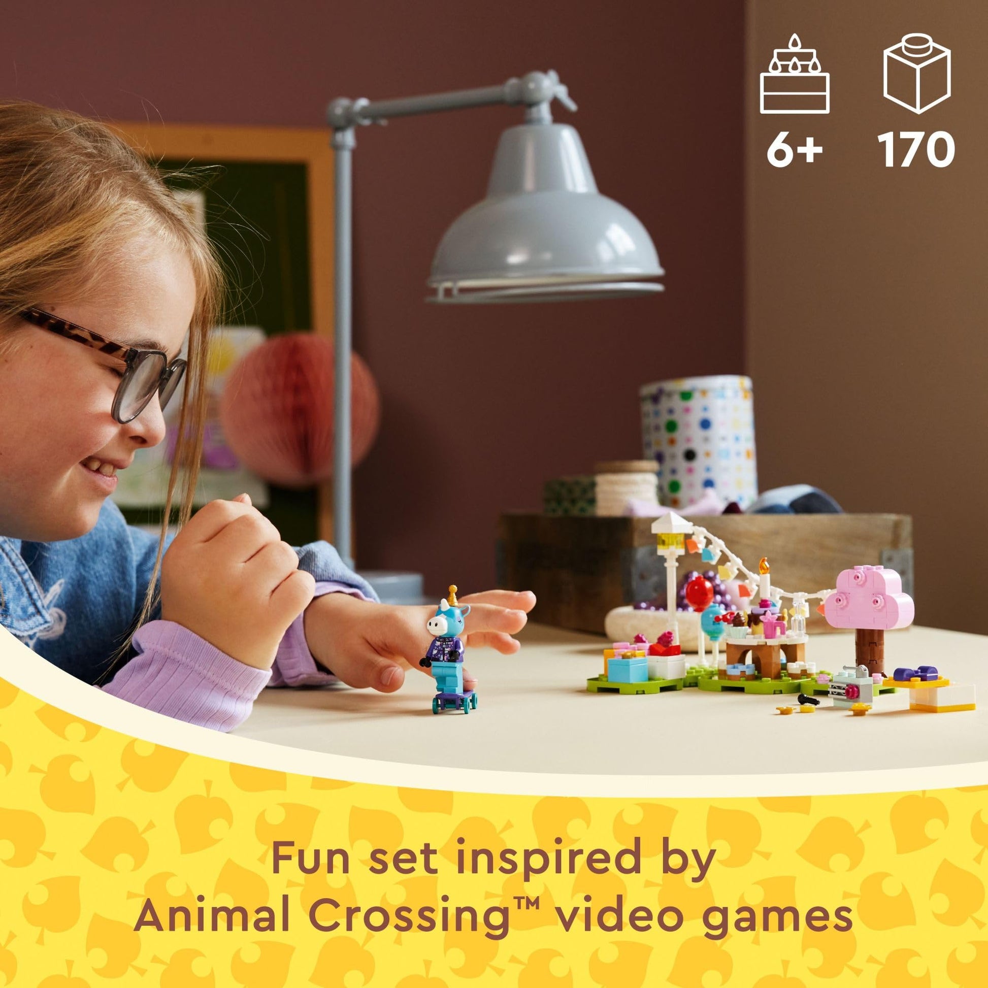 LEGO Animal Crossing Julian’s Birthday Party Video Game Toy for Kids, Animal Crossing Toy from The Video Game Series with Horse Minifigure, Birthday