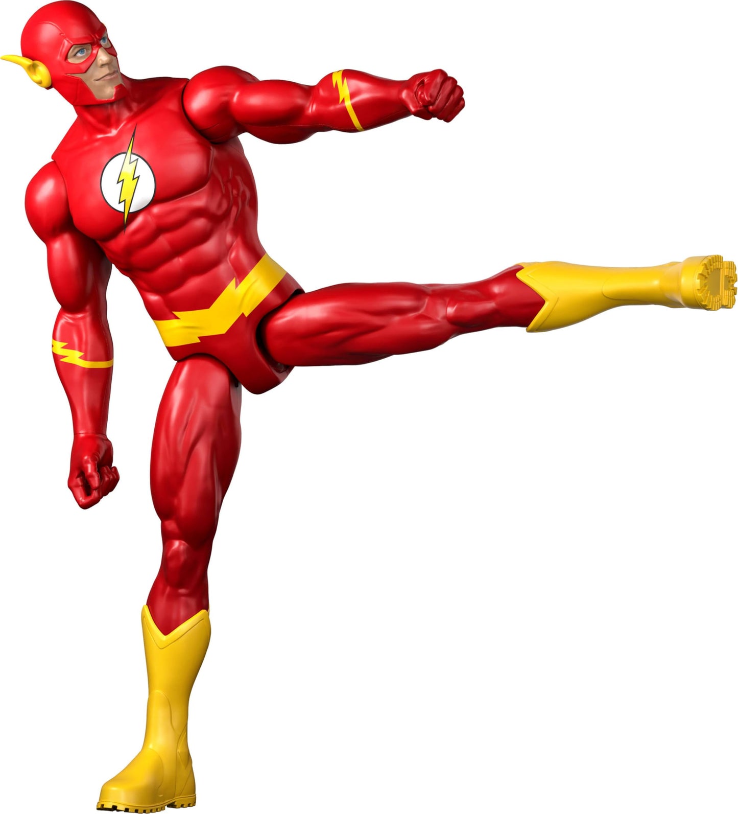 Mattel DC 12 Inch The Flash Action Figure, Classic Red & Yellow Super Suit, Detailed Design & 7 Points of Articulation