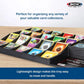 BCW Card Sorting Tray - 2 ct | 24-Cell Trading Card Organizer for TCG & Sports Cards | Compatible with Popular Games Like Pokémon, Baseball, and Magic