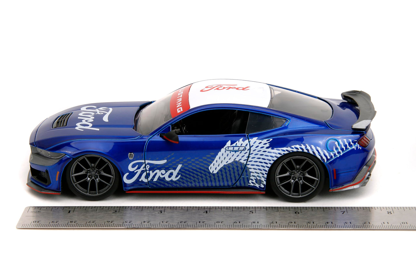 Jada Toys Bigtime Muscle 1:24 2024 Ford Mustang GT Dark Horse Die-Cast Car, Toys for Kids and Adults