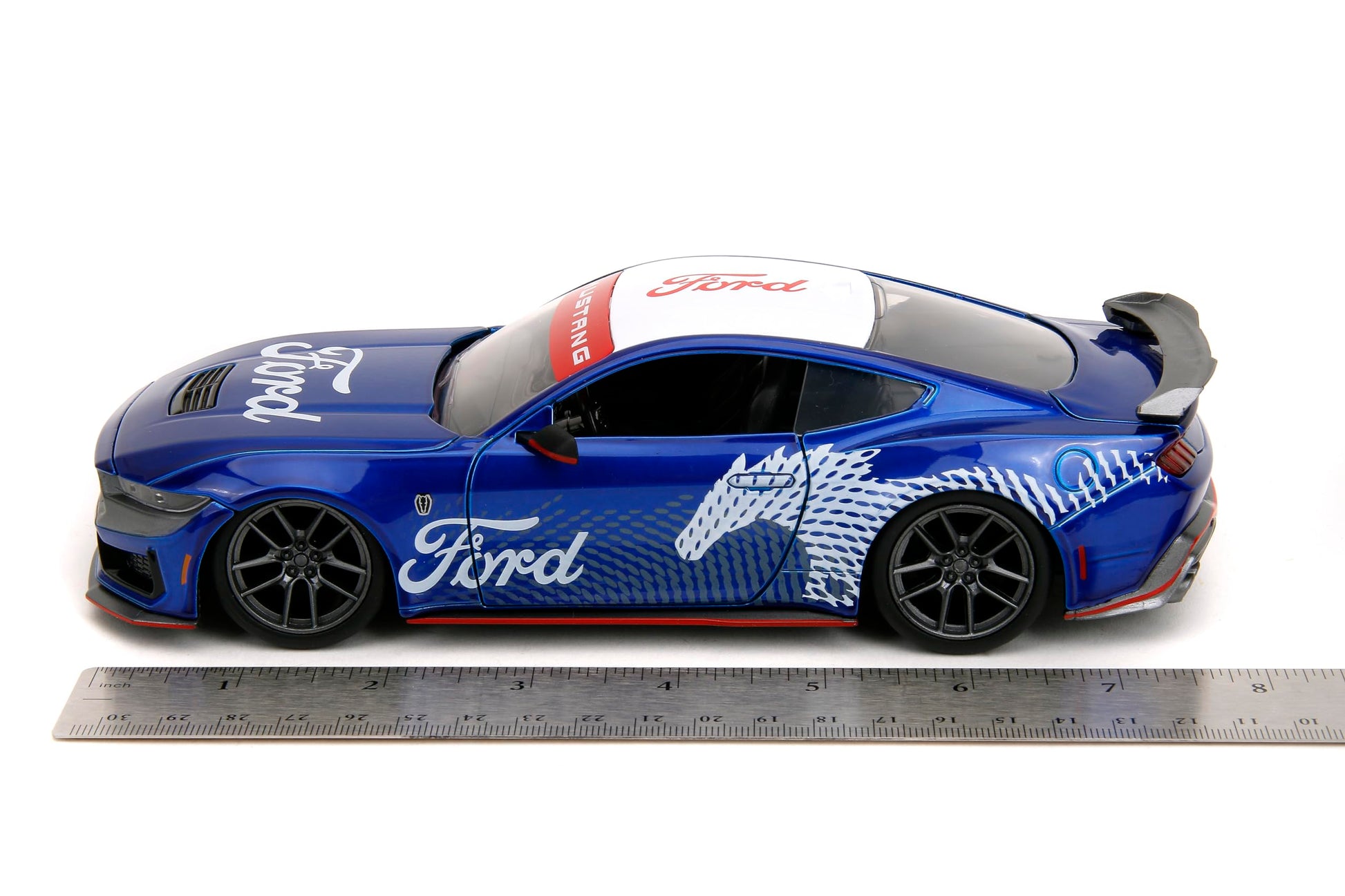 Jada Toys Bigtime Muscle 1:24 2024 Ford Mustang GT Dark Horse Die-Cast Car, Toys for Kids and Adults