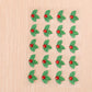 Amosfun 10 Sheets/Pack Green and Red Christmas Holiday Holly Leaves Stickers DIY Christmas Decorative Stickers