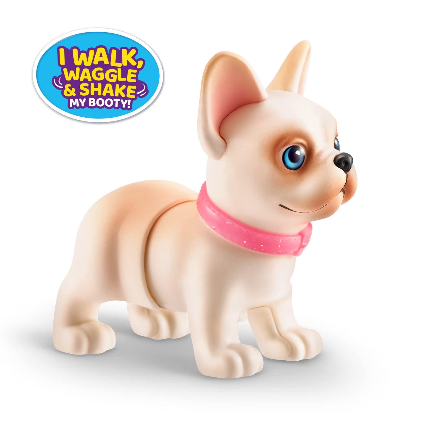 Pets Alive Booty Shakin' Pups (Frenchie & Dachshund) by ZURU 2 Pack Interactive Mini Dog Toys That Walk, Waggle, and Booty Shake, Electronic Puppy Toy