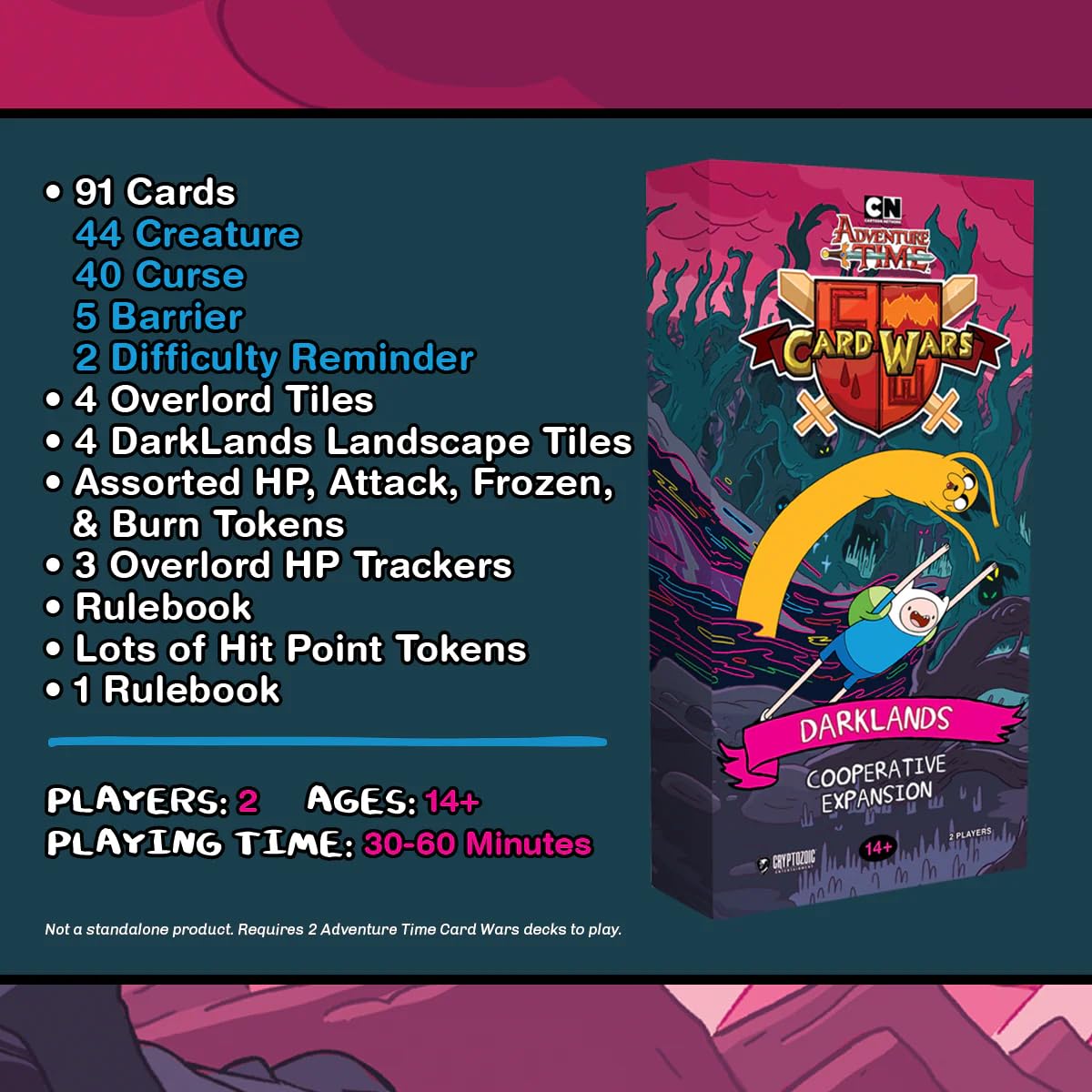 Cryptozoic Entertainment Adventure Time Card Wars: DarkLands Cooperative Expansion