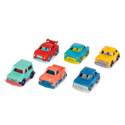 Battat Wonder Wheels Mini Toy Cars, Mini Riders 6-Car Play Set