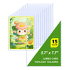 5x7 Toploader for Jumbo Cards - Perfect Fit for 5.4" x 7.5" Oversized Cards, Clear Rigid Hard Plastic Sleeves for Collectible Trading Cards, Photo