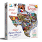 SUNSOUT INC - Welcome to Texas - 1000 pc Special Shape Jigsaw Puzzle by Artist: Lori Schory - Finished Size 32" x 25.5" Travel - MPN# 95373