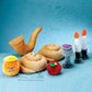My Soft Rosh Hashana Set Deluxe Soft Rosh Hashanah Set Plush Toy for Jewish New Year