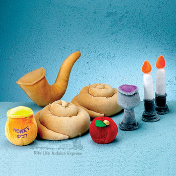 My Soft Rosh Hashana Set Deluxe Soft Rosh Hashanah Set Plush Toy for Jewish New Year