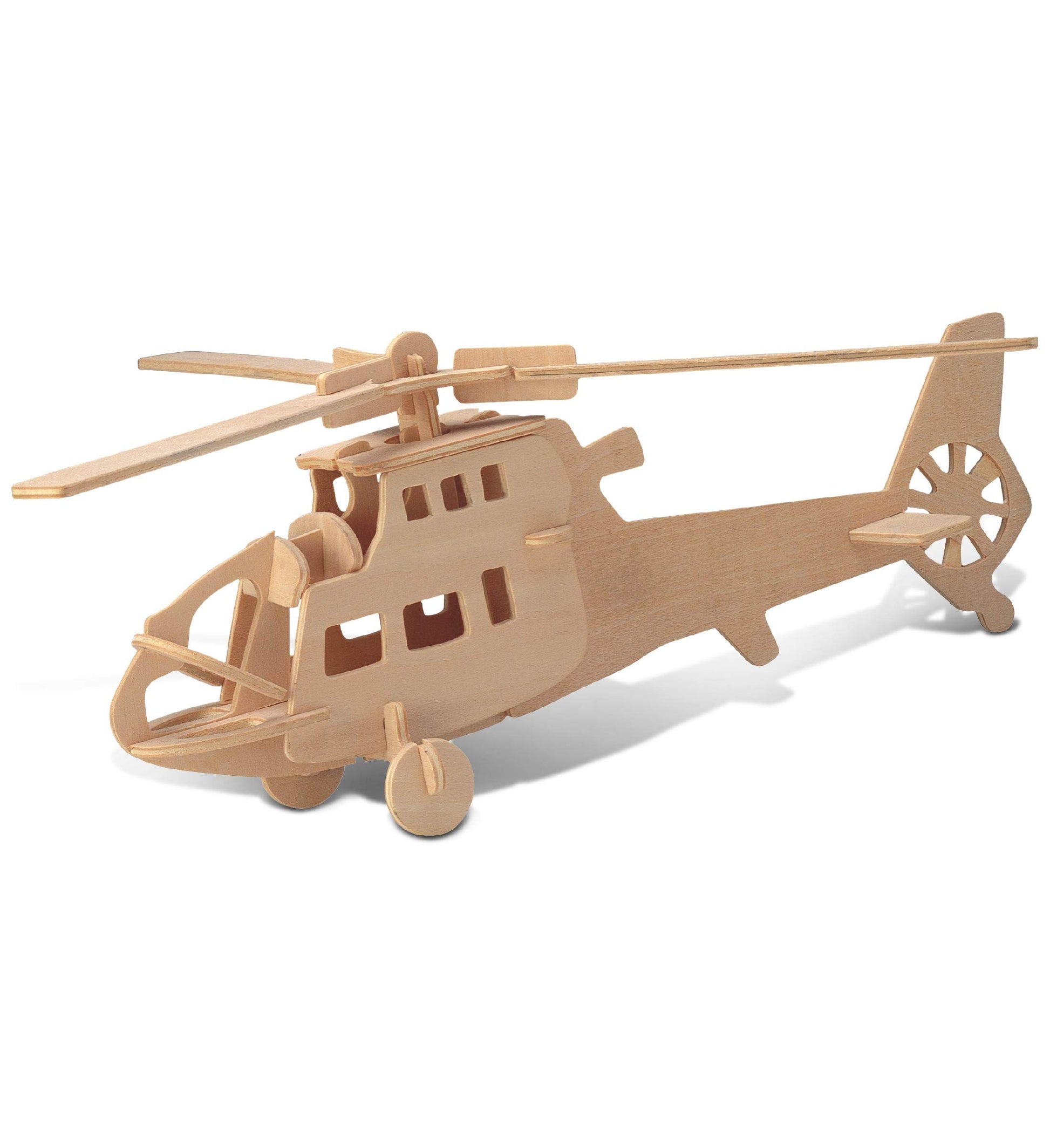Puzzled Chopper Wooden 3D Puzzle Construction Kit