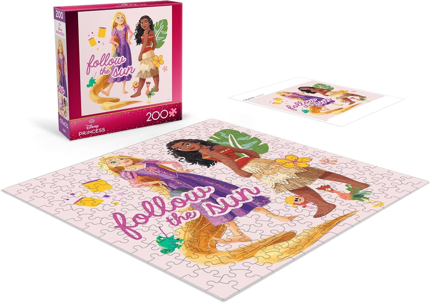 Ceaco - Disney Princess Rapunzel & Moana - 200 Piece Jigsaw Puzzle Ages 5+