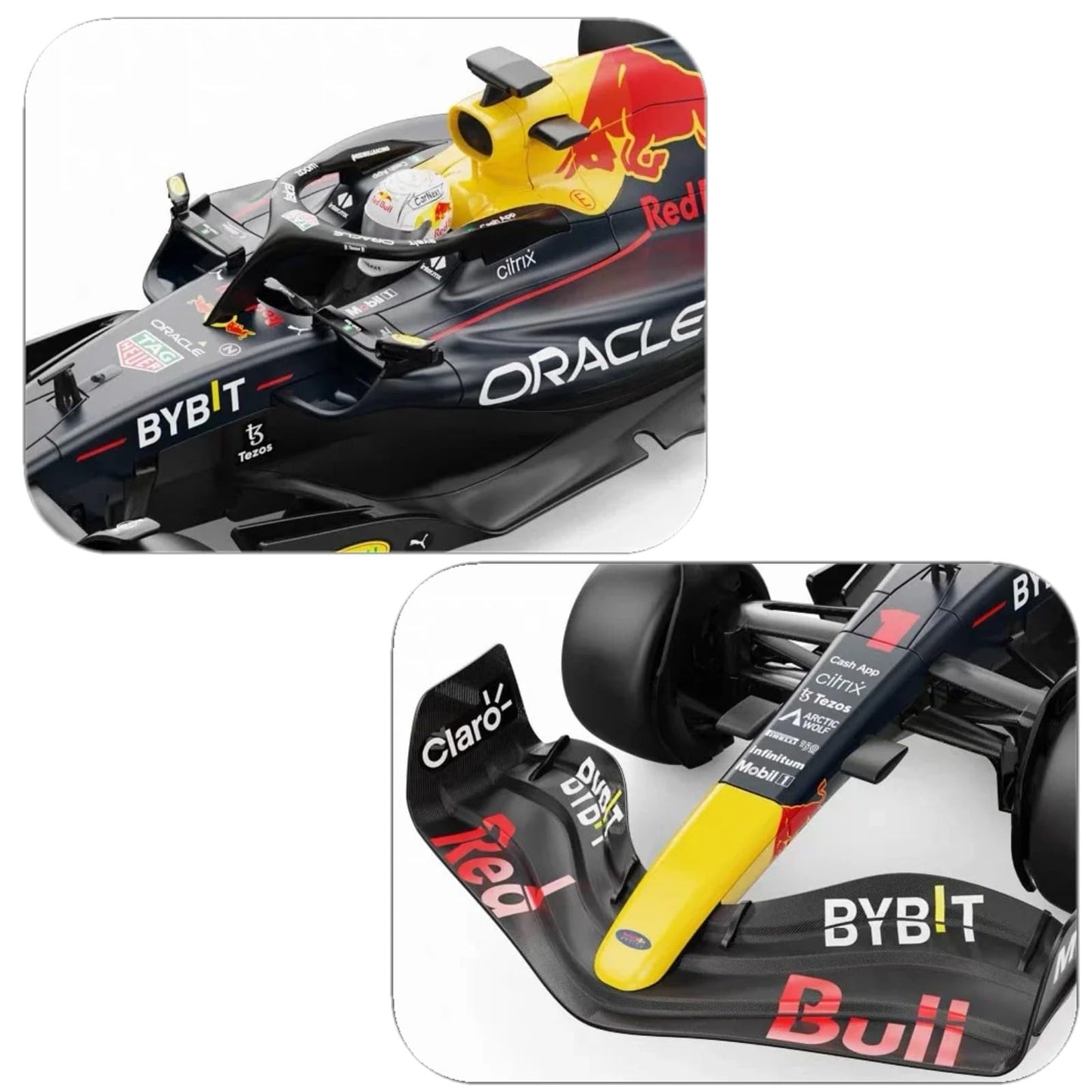 HTLNUZD RC Car 1/12 F1 RB18#1 Champion Remote Control Car Model 1/18 RB18#1 for Verstappen Formula Alloy Vehicle Adult Collectible Gift