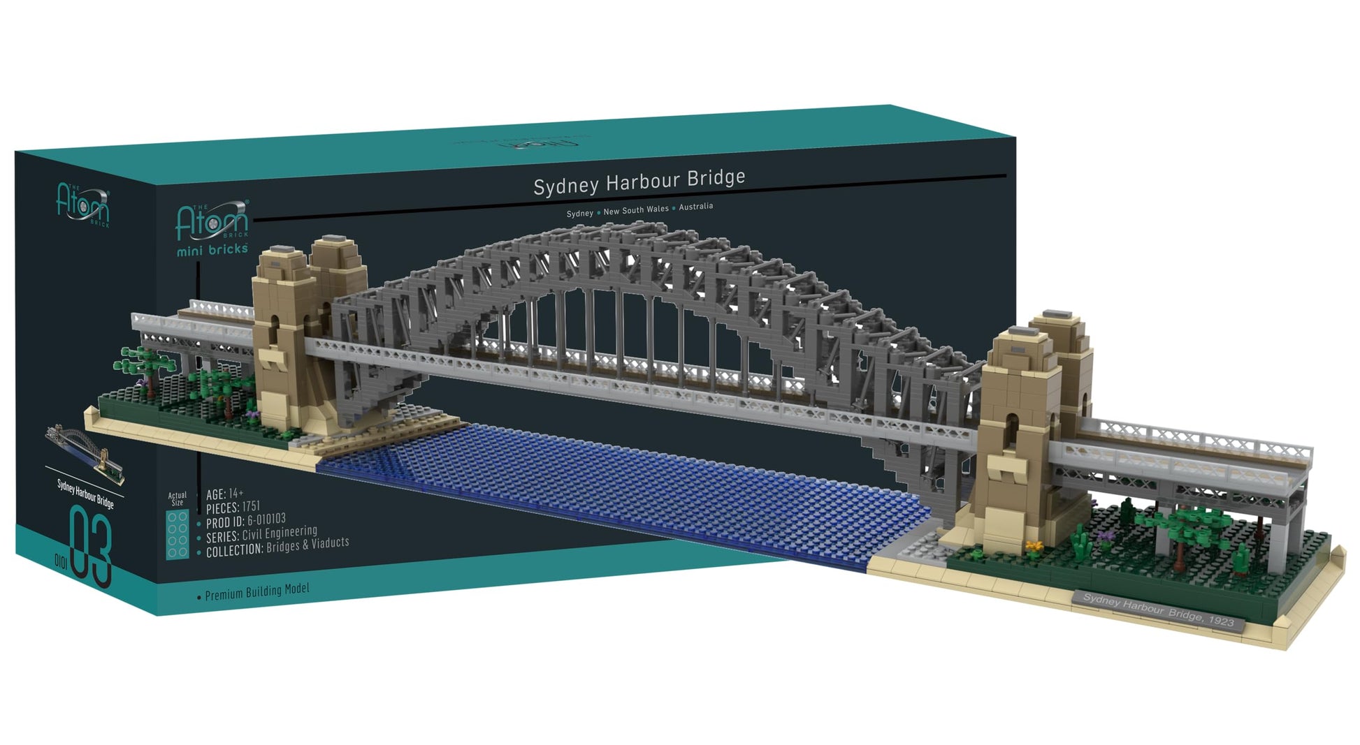 The Atom Brick Sydney Harbour Bridge Engineering Model, 1,751 Piece