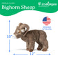 The Petting Zoo Bighorn Sheep Stuffed Animal Plushie, Gifts for Kids, Earth Keeperz Wildlife Animals, Zoologee Brown Bighorn Sheep Plush Toy, 12