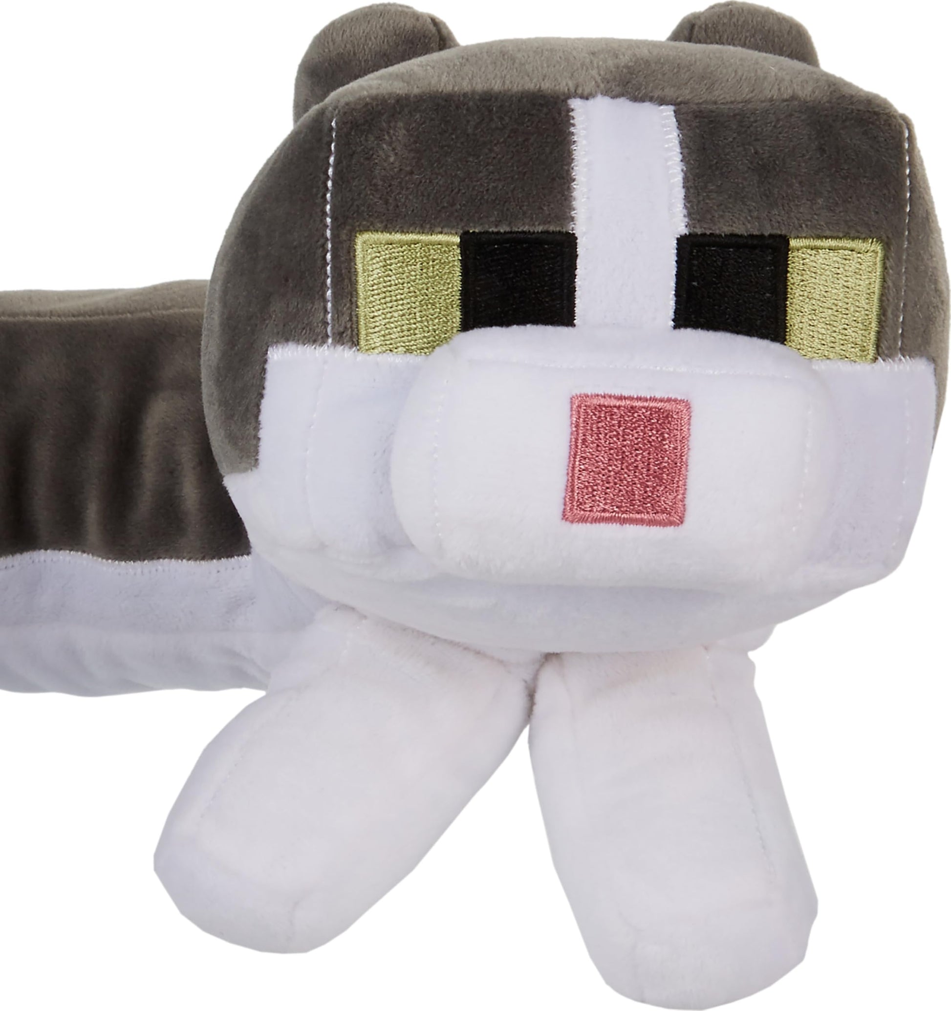 Mattel Minecraft Purring Sounds Neck Pillow, Cat Plush Toy