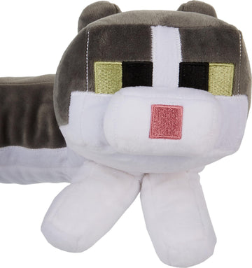 Mattel Minecraft Purring Sounds Neck Pillow, Cat Plush Toy