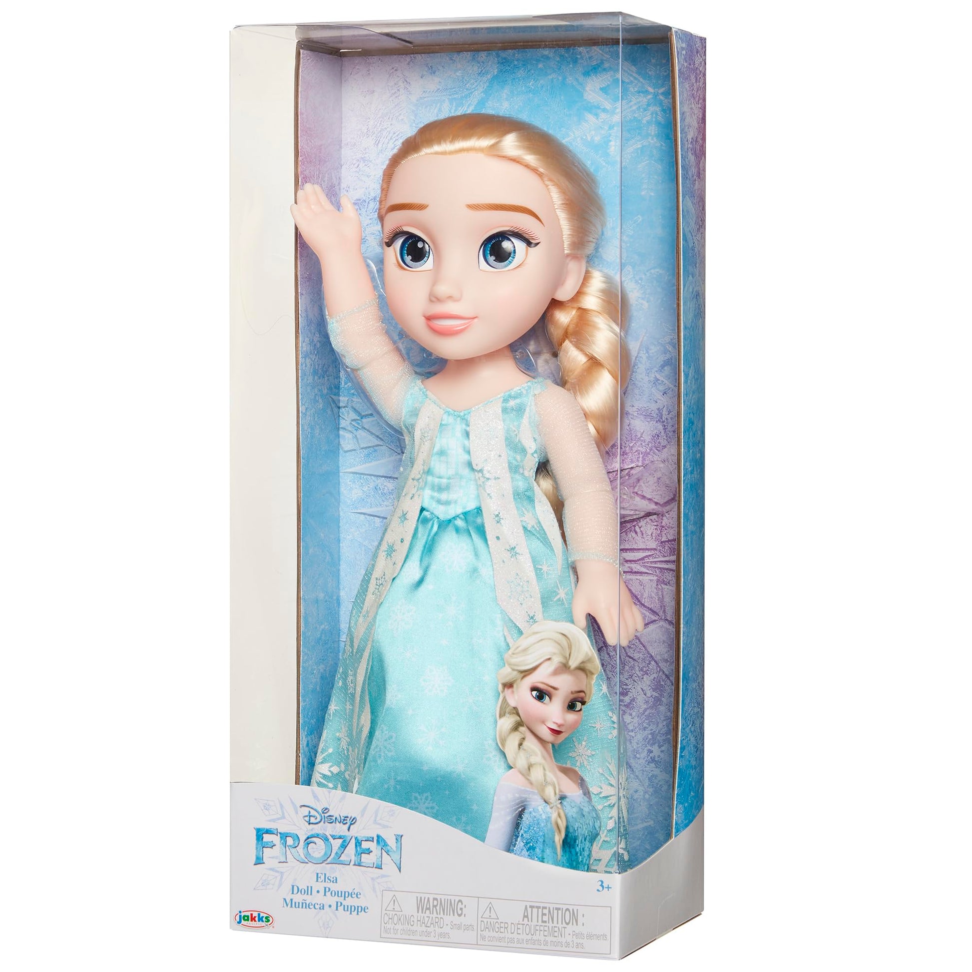 Disney Frozen Elsa Doll with Movie Inspired ICY Blue Outfit, Blue Shoes & Long Braided Hair Style - Approximately 14" Tall, for Girls Ages 3 Year & Up