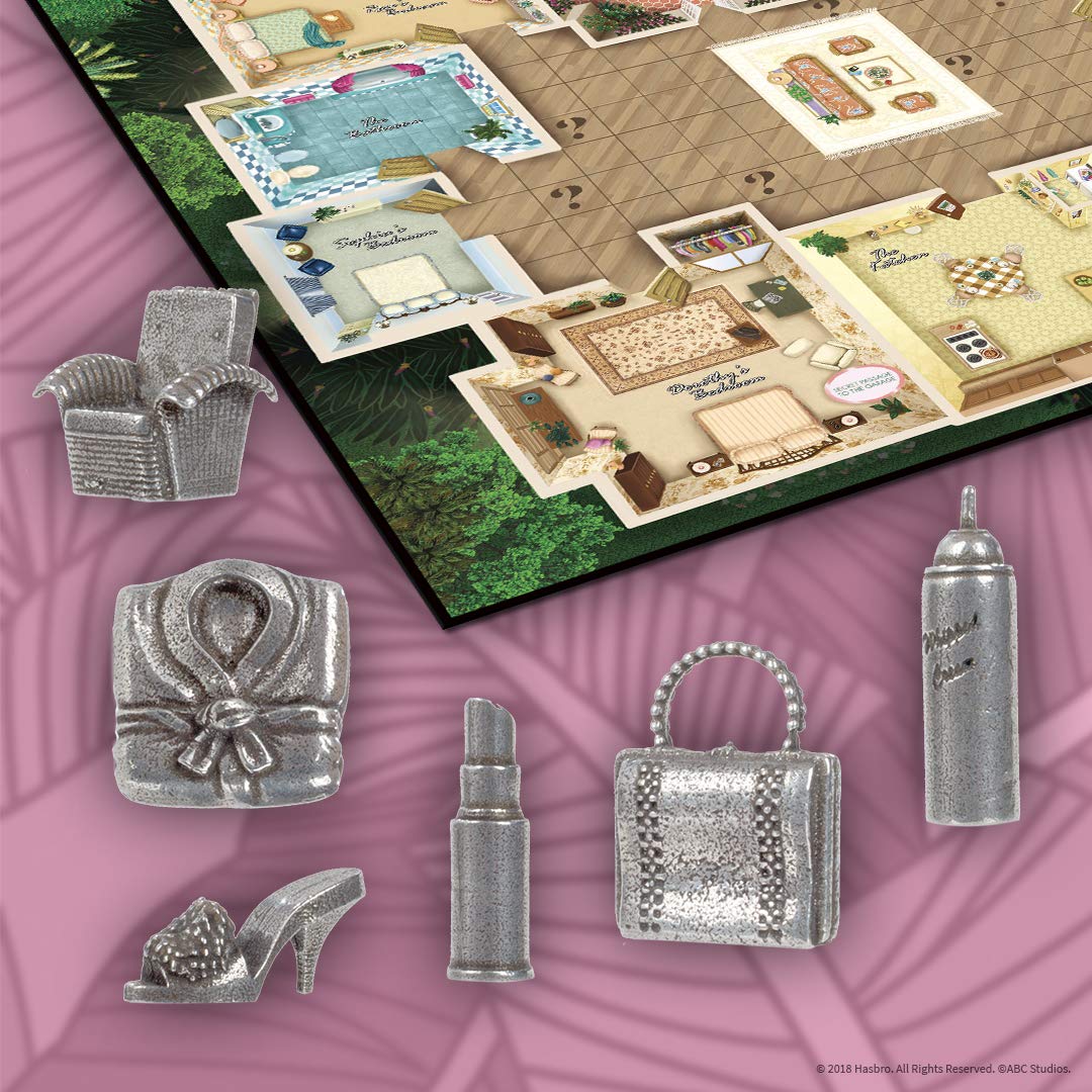 Clue The Golden Girls Board Game | Golden Girls TV Show Themed Game | Solve The Mystery of Who Ate The Lastpiece of Cheesecake |Officially Licensed