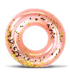CoTa Global Inflatable Pool Float Tube Confetti, Swimming Ring - Rose Gold