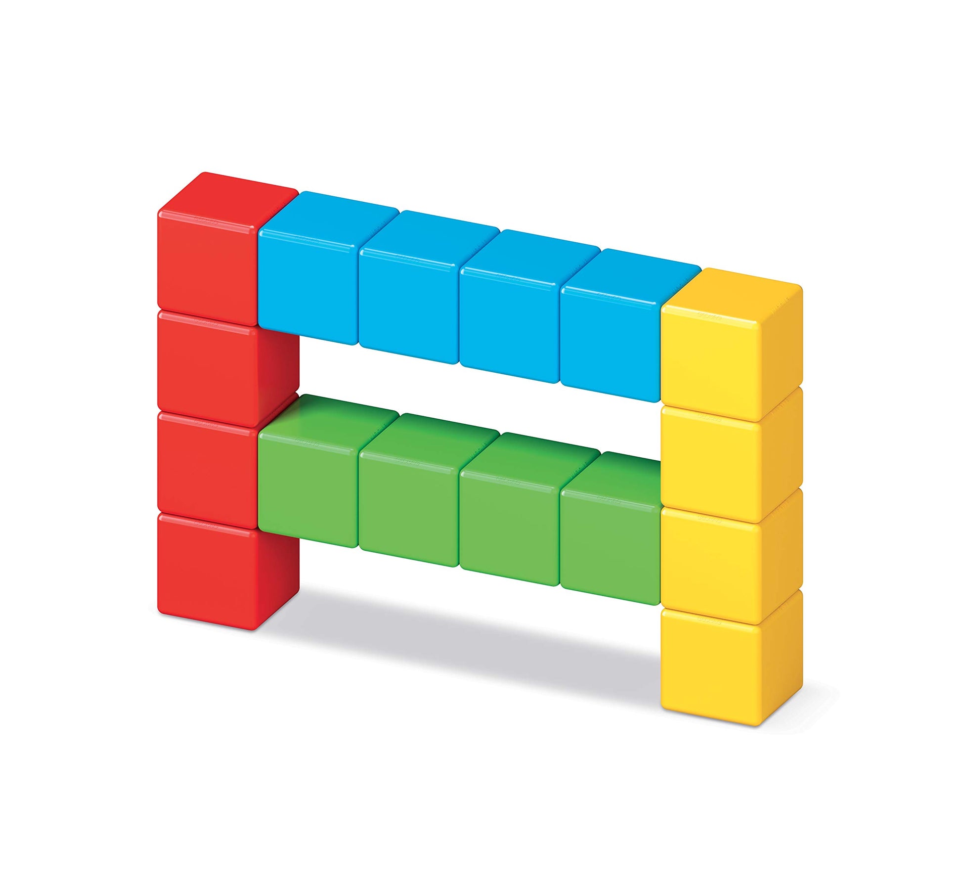 Geomag Magicube - 16 Cubes -Magnetic Construction for Children - Green Collection - 100% Recycled Plastic Educational Toys