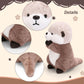 Riuhot Cute Otter Plush Soft Plushie Toy Stuffed Animal Birthday Gift for Kids Children Girls Boys 9.8 Inch Sea Otter Stuffed Animals