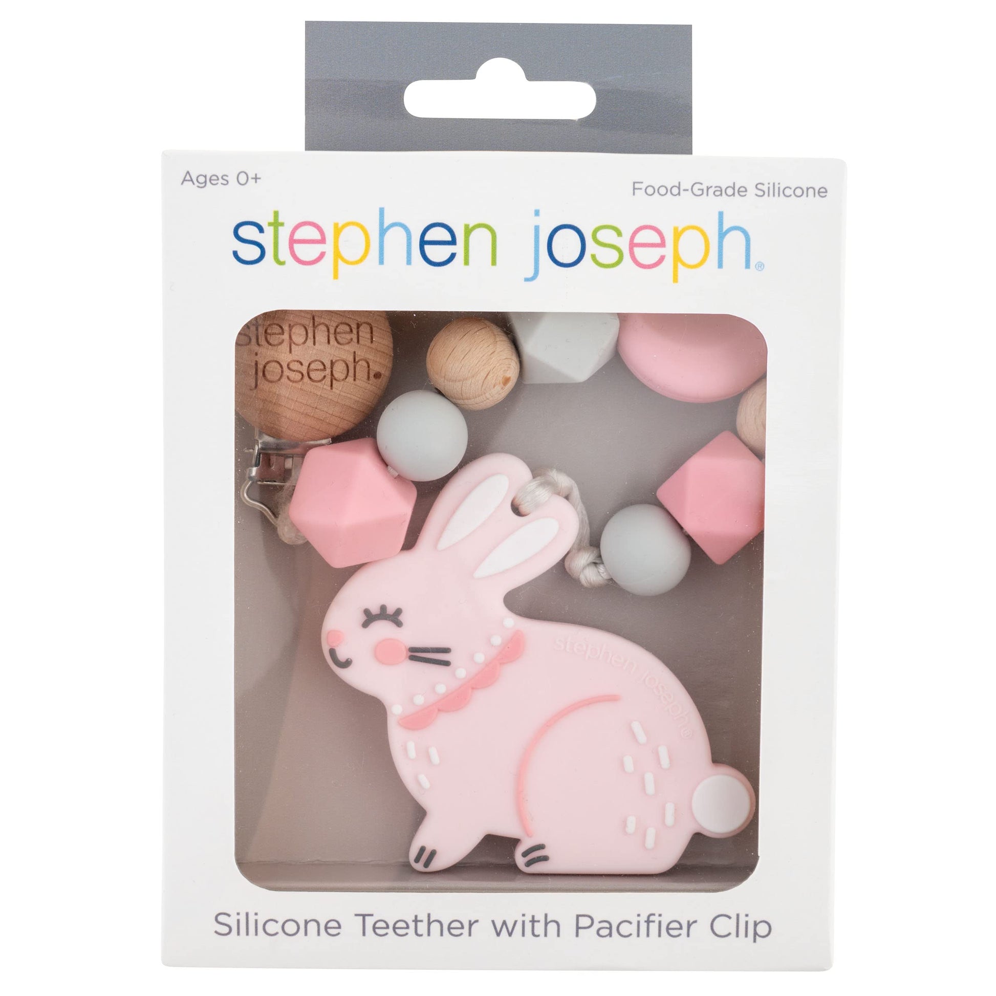 Stephen Joseph Pacifier Clip, Bunny