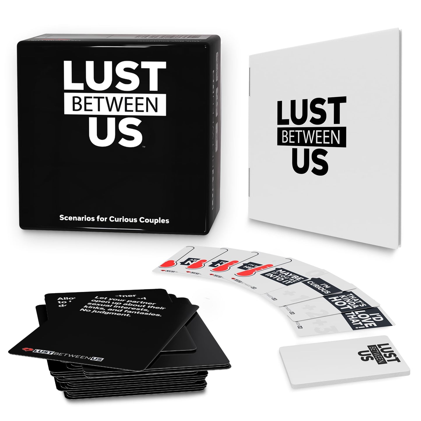 BAD FOXXX Lust Between Us - Couples Game for Adults - 256 Inclusive Conversation Cards with a Secret Voting Twist for Memorable Date Nights