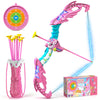 Unicorn Bow and Arrow for Girls Ages 3-12, LED Light Up Kids Archery Set