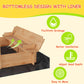 Kids Wood Sandbox with Cover, Spacious Outdoor Play Area with 2 Bench Seats Adjustable Canopy for Ages 3-8, Sand Boxes for Backyard Garden, Sand Pit