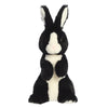 Aurora Vibrant Spring Sitting Pretty Bunny Stuffed Animal - Decorative Charm - Endless Fun - Black 14 Inches