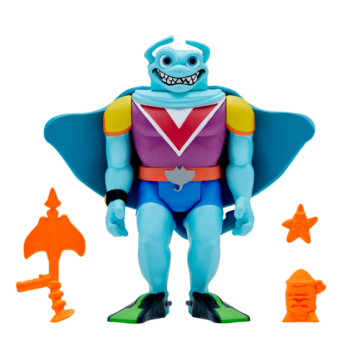 Super7 Teenage Mutant Ninja Turtles Ray Fillet - 3.75" TMNT Action Figure with Accessories Classic Cartoon Collectibles