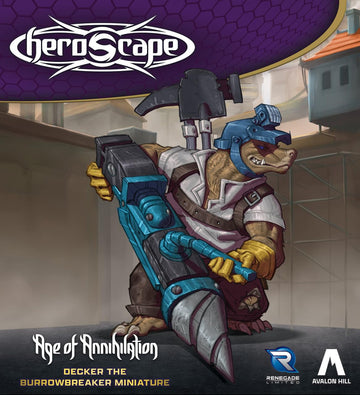 Renegade Heroscape: Decker The Burrowbreaker | Contains 1 Unpainted Miniature | Highly Detailed, Fully Assembled | Ages 14+