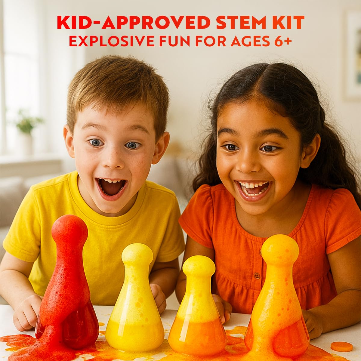 Playz Mega Kaboom! 150+ Explosive Science Experiments Kit for Kids Age 8-12 with 75 App & Video Guided Experiments - Chemistry Set STEM & Educational