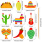 36 Pcs Fiesta Cupcake Toppers, Mexican Theme Cake Decoration