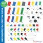 Play Platoon 400 Piece Wheels and Axles Sets, Building Bricks Car Parts & Pieces Kit - Car Building Set with Wheels, Axles & Windshields and Bonus