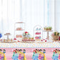 RBJHDRHD 2Pcs Princess Party Tablecloth Princess Birthday Party Supplies Girl Kids Baby Shower Birthday Party Supplies