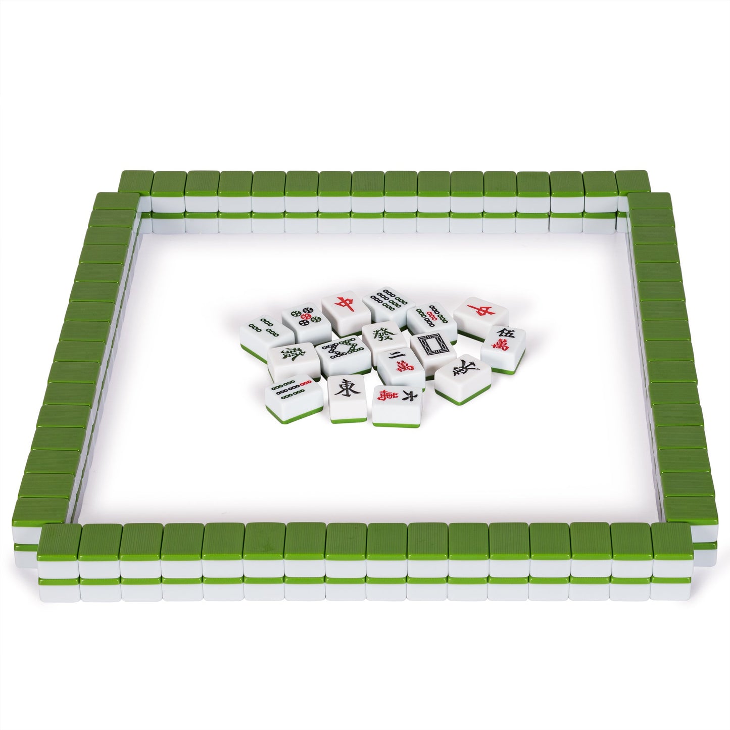 Yellow Mountain Imports Chinese Mahjong Set - Rouge Heritage - 146 Medium Tiles, Professional Set for Chinese-Style Play [???? ????]