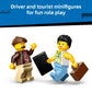 LEGO City Yellow Taxi Car Building Toy for Kids - Pretend Play Set for Boys & Girls, Ages 5+ - Toy Car W/Taxi Driver & Tourist Minifigures - Gift Idea