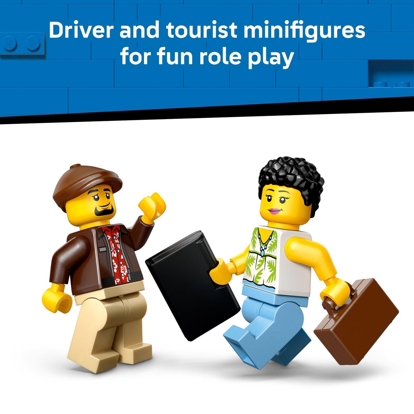 LEGO City Yellow Taxi Car Building Toy for Kids - Pretend Play Set for Boys & Girls, Ages 5+ - Toy Car W/Taxi Driver & Tourist Minifigures - Gift Idea
