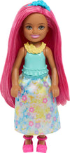 Barbie Chelsea Royal Small Doll (6-Inch) with Pink Hair Wearing Removable Skirt, Shoes & Hair Accessory, 6-inch Toy