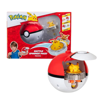 Pokemon Battle Spinning Top and Poke Ball Launcher| Pikachu
