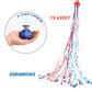 4th of July Streamers Popper, 10Pcs Hand Throw No Mess Magic Confetti