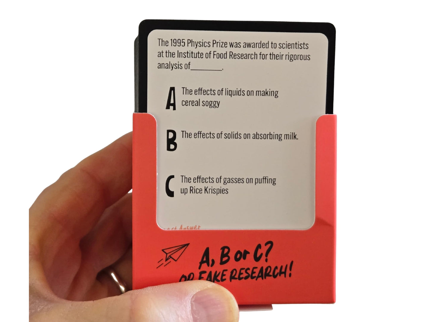 IG NOBEL IMPROBABLE RESEARCH™ The Game, Hysterical Trivia, 250 Cards, for Ages 14+, 2-8 Players