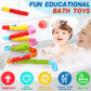 Fajiabao Bath Toys for Kids Ages 4-8 Water Slides with Suction Cups