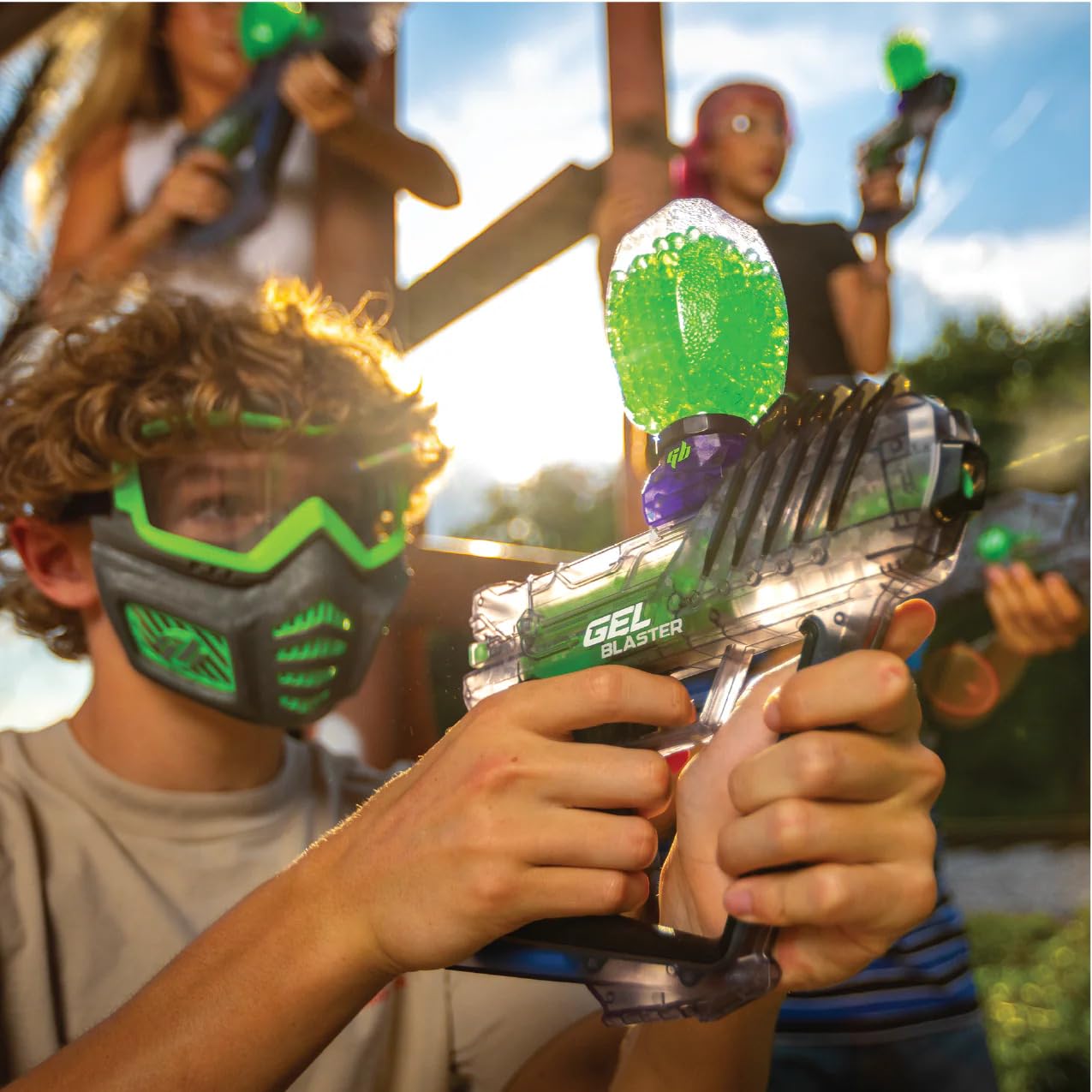 Gel Blaster Surge 2 with Built-in Starfire Glow Activator - Upgraded GelBlaster Toy with 100+ Foot Range - Semi & Full Auto Modes - Built in Glow in