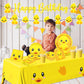 Rubber Duck Party Supplies,Happy Birthday Duckie Tableware Set Duck Plates Yellow Baby Shower Napkins Cups for Waddle It Be Gender Reveal Party,One