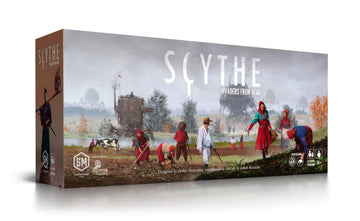 Stonemaier Games: Scythe: Invaders from Afar Expansion by Jamey Stegmaier | Add 2 New Factions to Scythe (Base Game) | Increase Scythe Player Count