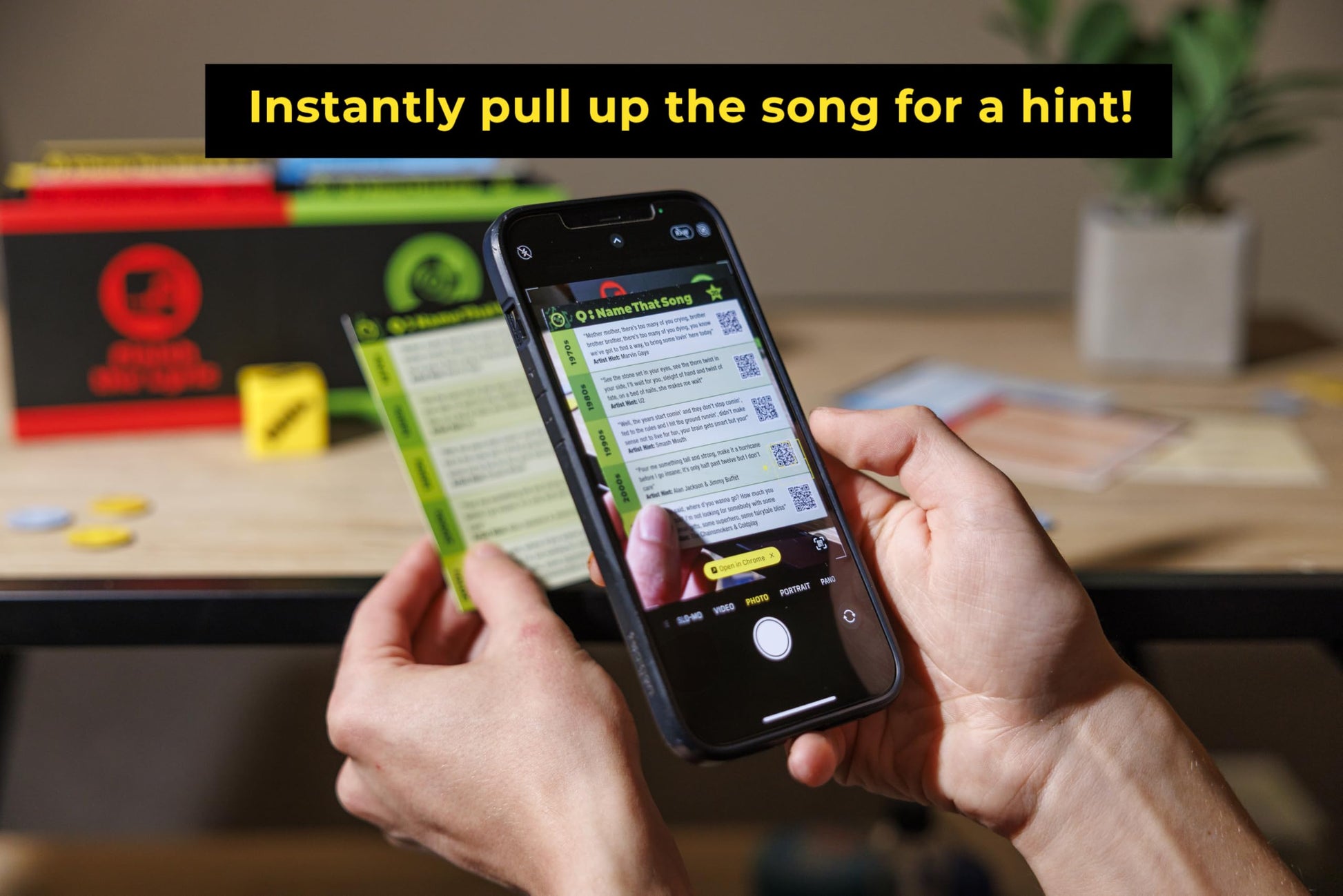 SongFest! Music Trivia Party Game | Song Hint QR Codes Play Music You Remember | 1000 ?’s | 70s Thru Today | 4 Fun Challenge Categories for Adult